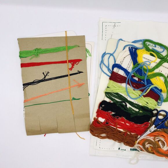 Dimensions Crewel Christmas Is Goodwill Terrie Lee Steinmeyer 8004 Wool 1981 - Picture 5 of 6